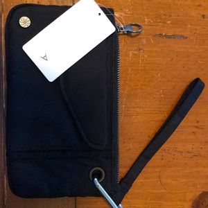 COPY - Athletic Coffee Run Clutch. 8 1/4” x 4 3/4 high. Fits cell phones and fo…